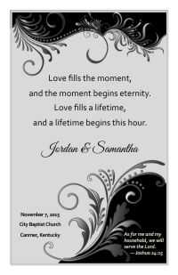 Wedding Program Cover Template 8E - Version 4